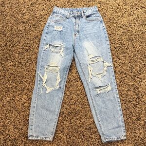 SHEIN Distressed Light Blue Women's Jeans size small